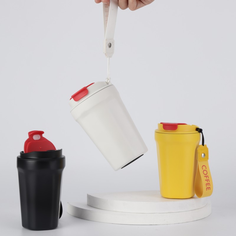 Tumbler Terisolasi Vakum Baja Tahan Karat - Tutup Anti Tumpah Mug Perjalanan Kopi 17oz